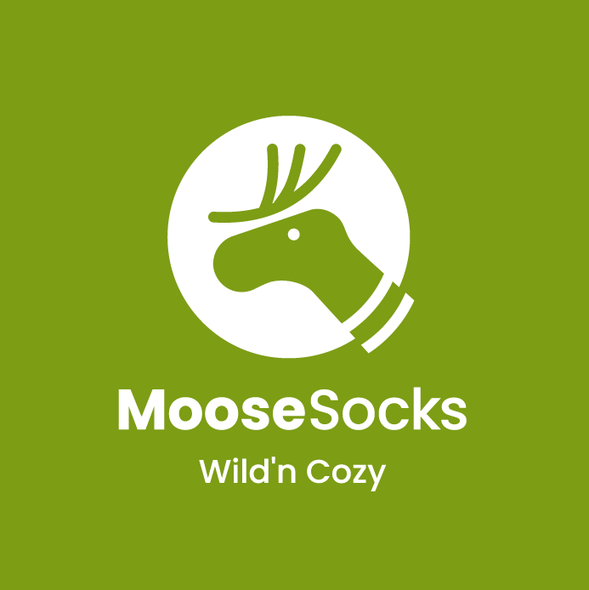 Sock design with the title 'Moose Socks'
