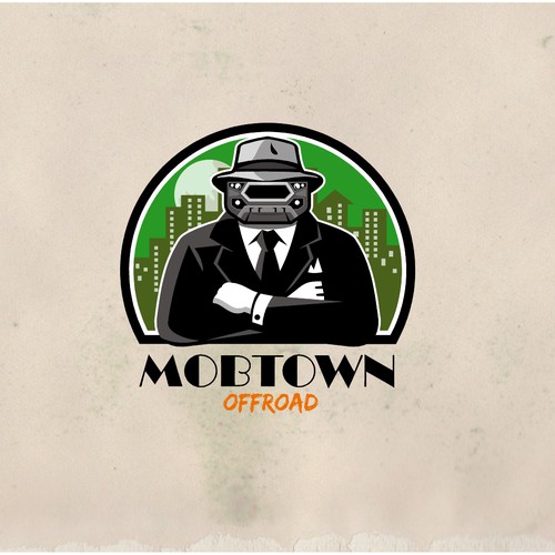 Suit design with the title 'Mobtown Offroad'