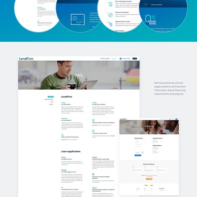 Responsive design + development for LendFirm