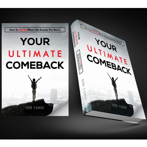 Motivational book cover with the title 'bold self help book cover design'