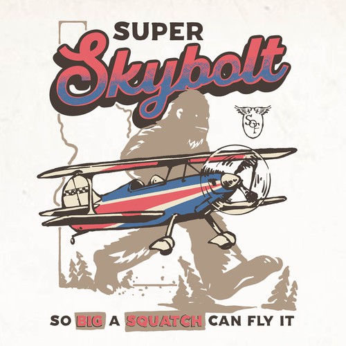 Bigfoot design with the title 'Super Skybolt Contest'