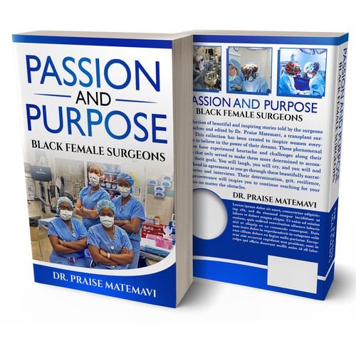 Autobiography book cover with the title 'Passion and Purpose: Black Female Surgeons'
