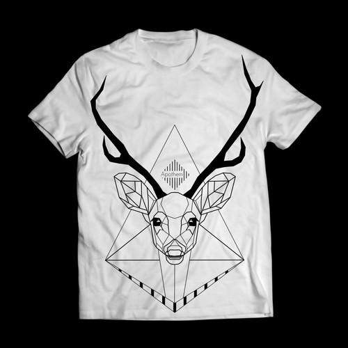 Deer t-shirt with the title 'Geometric animal t-shirt'