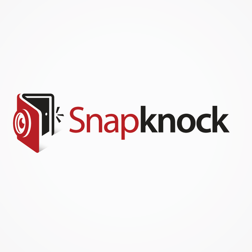 Bookmark logo with the title 'Create a cool Logo for an Aussie tech startup, Snapknock'