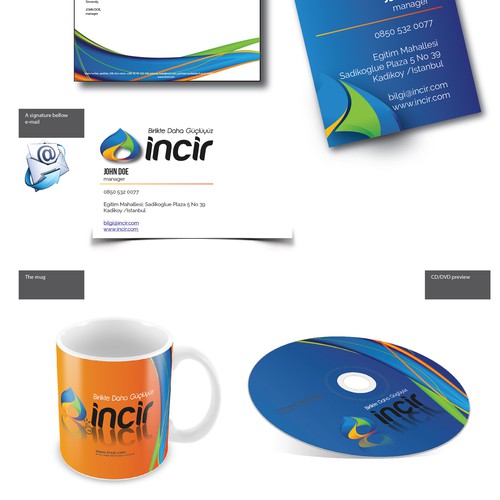 Letterhead brand with the title 'incir - the idea for the brand'