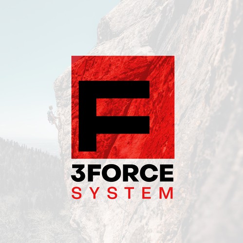 Climbing logo with the title 'Bold logo design concept for climbing apparel brand.'