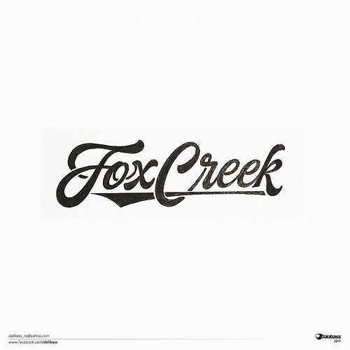 Hand-lettered logo with the title 'Fox Creek'