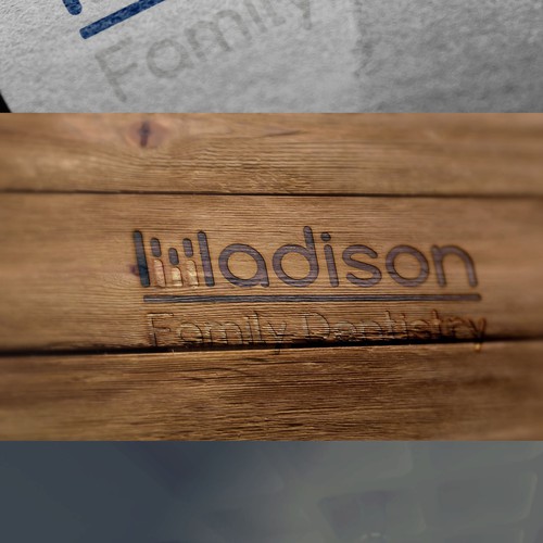 Orthodontic brand with the title 'dental logo for madison'