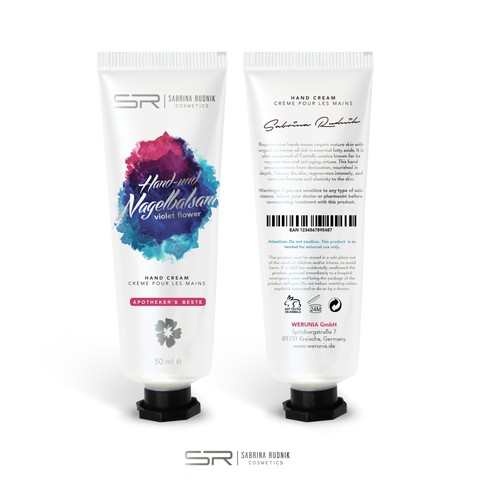 Cream packaging with the title 'Concept Packaging'