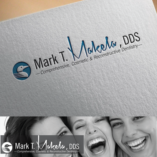 Dental logo with the title 'Winning dental office logo'