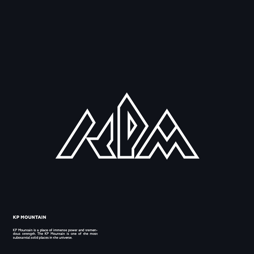 Line design with the title 'Mountain KPM'