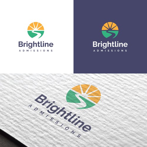 College logo with the title 'Logo Design for Brightline Admissions'
