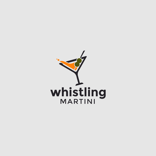 Martini logo with the title 'whistling martini'