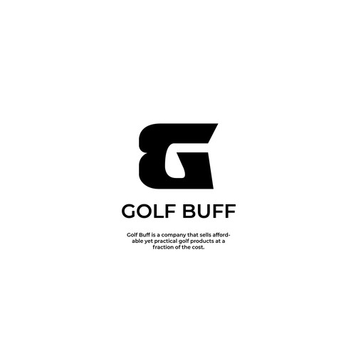 Golf design with the title 'Golf Buff Logo Design'