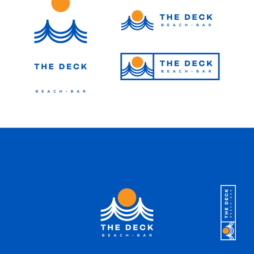 Wave brand with the title 'Logo and branding exploration for beach bar'