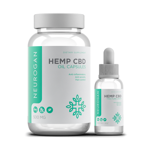 Cinema 4D design with the title 'Label for Dietary Supplement line'