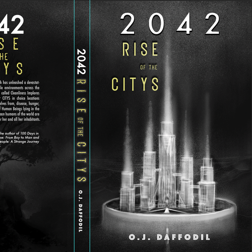 Noir book cover with the title 'Retro Sci Fi novel cover'