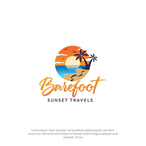 Peaceful logo with the title 'beachfoot'