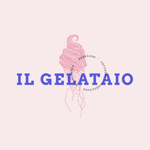 Stationery brand with the title 'Il Gelataio '