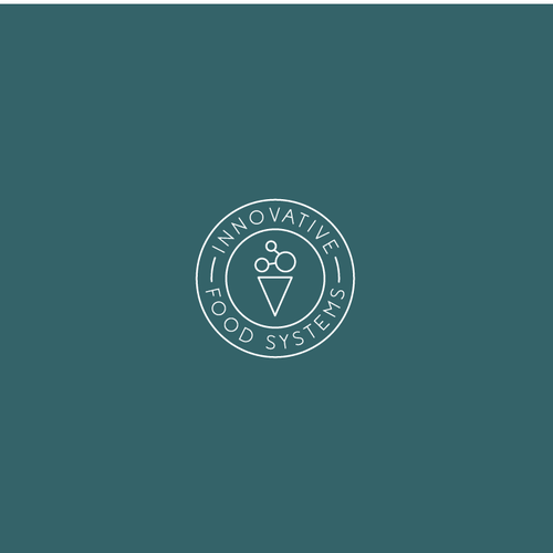 Data science logo with the title 'Simple and Modern logo for Innovative Food Systems '