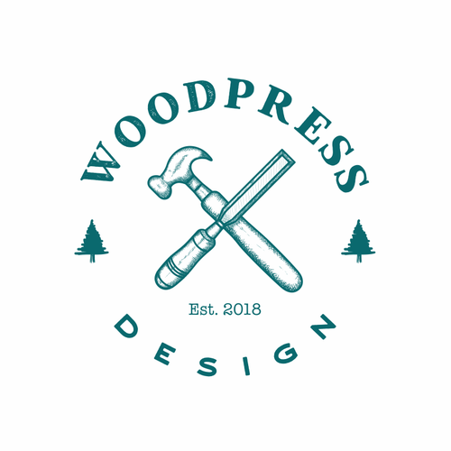 Mature logo with the title 'Woodpres Logo'