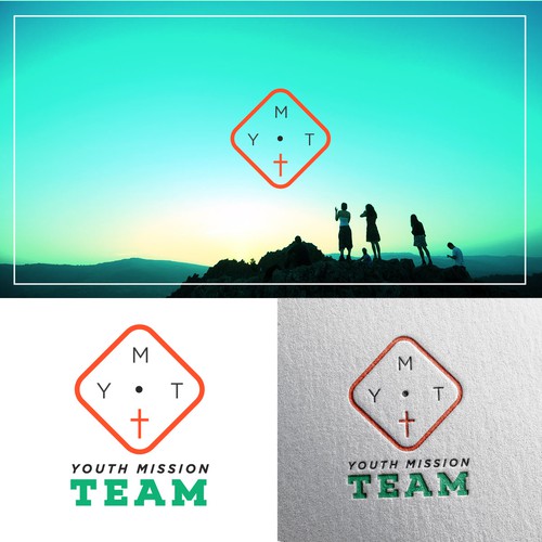 Young adult logo with the title 'Youthful/Trendy Concept for Teen Religious Group '