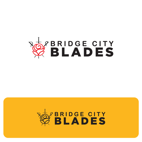 Krav Maga logo with the title 'Bridge City Blades | Martial Arts Logo'