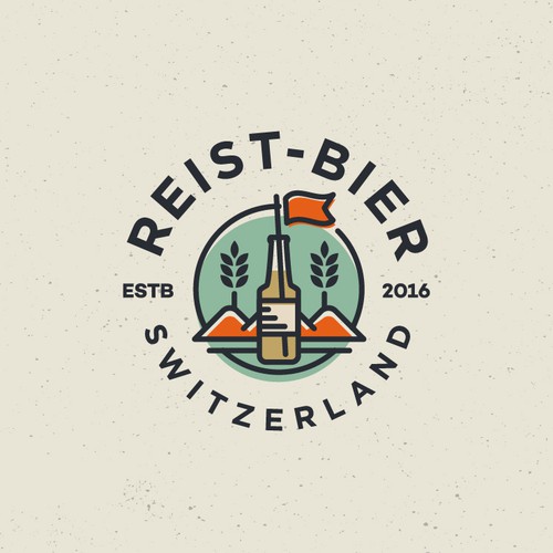Beer design with the title 'REIST BIER'