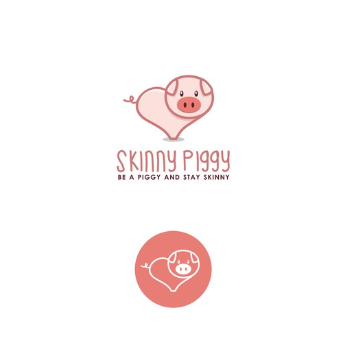 Healthcare logo with the title 'Skinny Piggy'