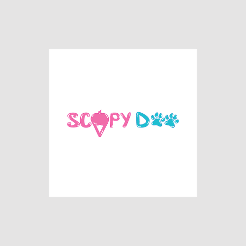 Ice cream shop design with the title 'Dog Ice Cream Logo'