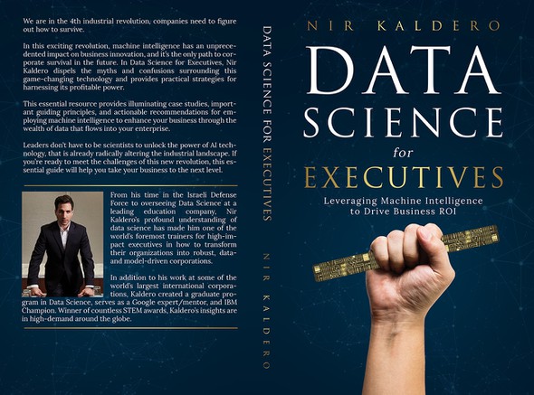 Corporate book cover with the title 'Data Science for Executives'