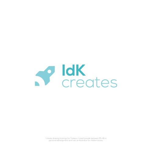 Personal logo with the title 'IdK creates'