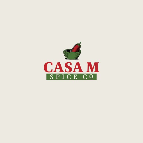 Spicy design with the title 'Casa M Spice Company'