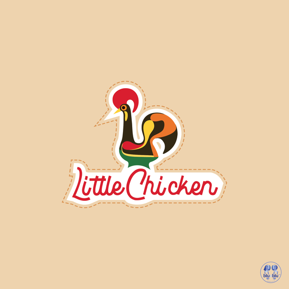 Portuguese logo with the title 'Little Chicken'