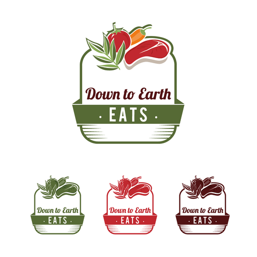 Diet logo with the title 'Down to Earth Eats'
