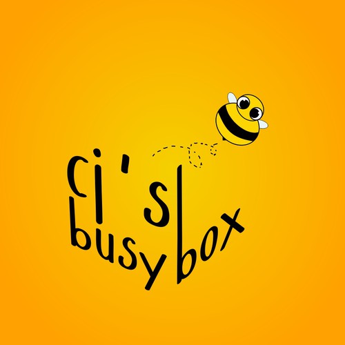 Box brand with the title 'cj's busy box'