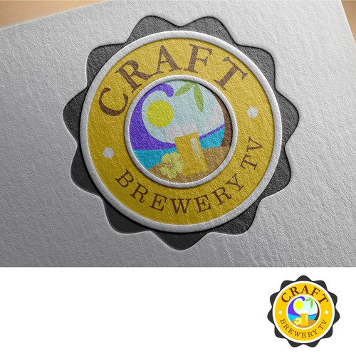 Aloha logo with the title 'logo concept for Craft brewery TV'