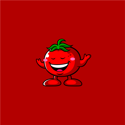 Tomato design with the title 'tomato mascot for mr.tomato'