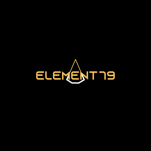 Mining logo with the title 'the concept of the logo for elemet 79'