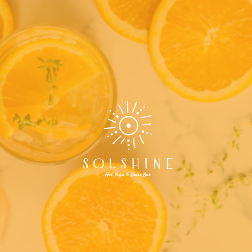 Smoothie logo with the title 'Logo design for hot yoga studio and juice & smoothie bar'