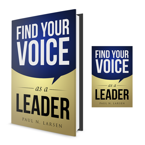 Leadership book cover with the title 'Find Your Voice // Book Cover'