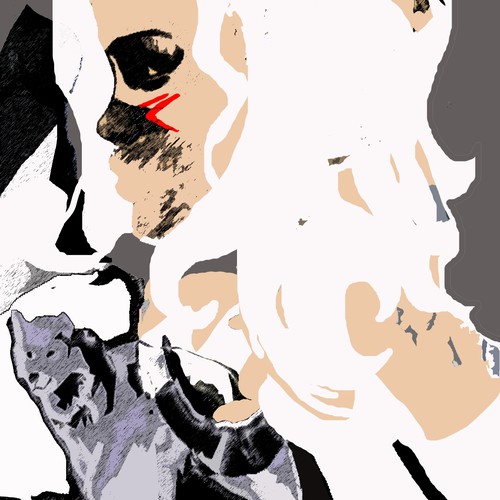 Wolf book cover with the title 'Are you an Artist? Create your best ART for Book Cover '