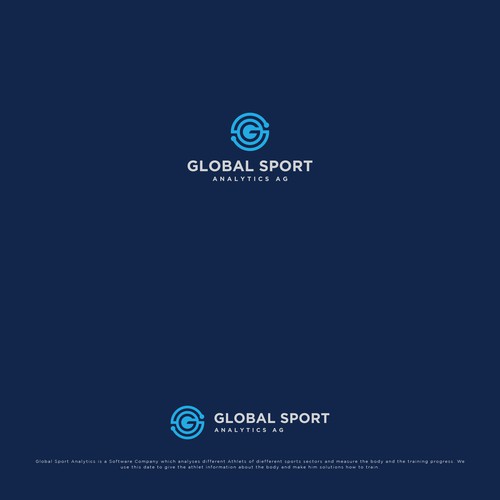 Symbolic brand with the title 'Symbolic logo concept for Global Sport Analystics'