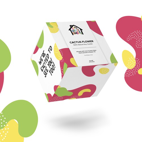 Candle packaging with the title 'Container Candle '