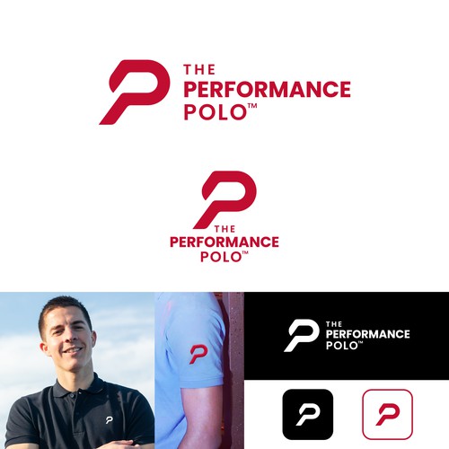 Polo design with the title 'The Performance Polo™ Logo Design'