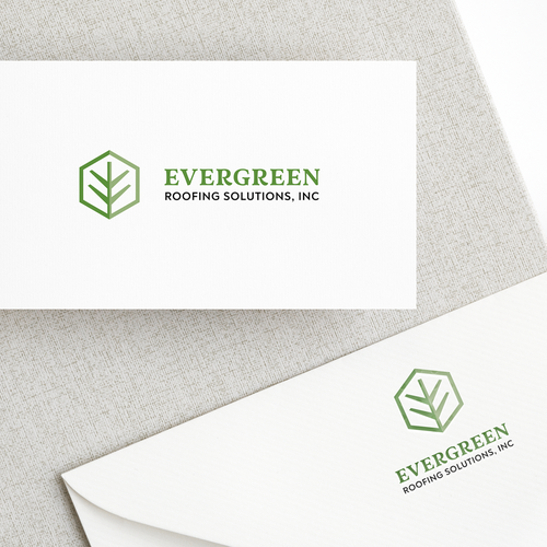 Architecture design with the title 'evergreen_roofing'