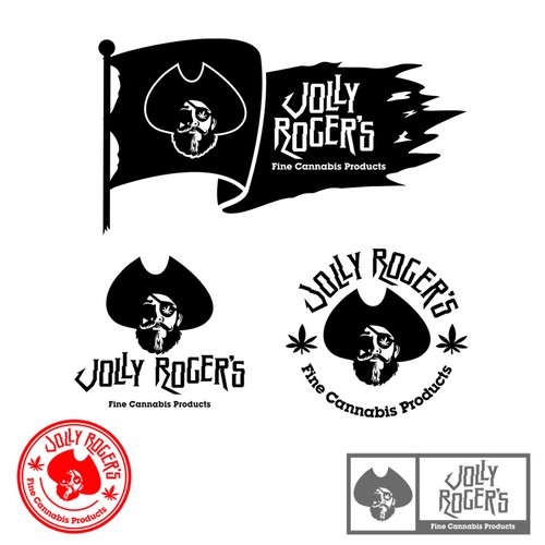 Skull and crossbones logo with the title 'Pirate Theme Logo'