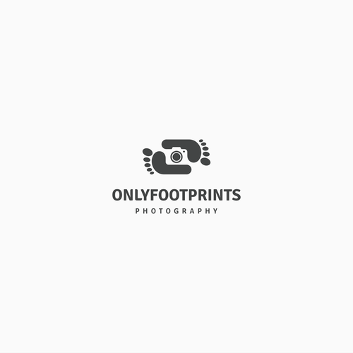 Foot logo with the title 'onlyfootprints photography'