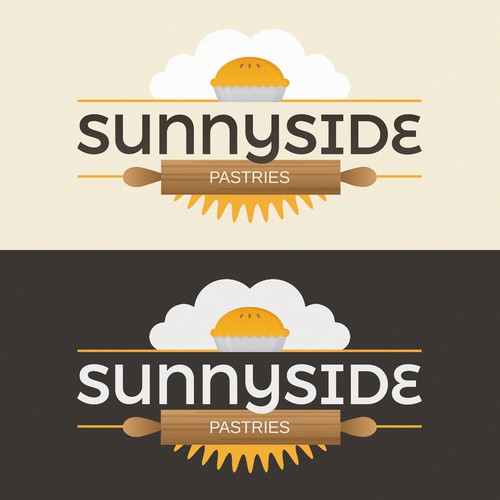 Pie design with the title 'Sunnyside Pastries'
