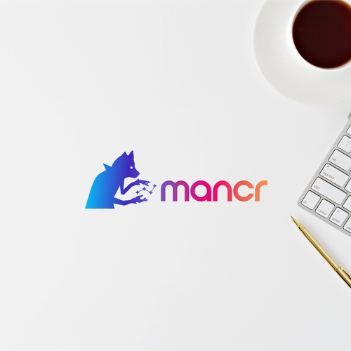 Witch design with the title 'Logo for Mancr'